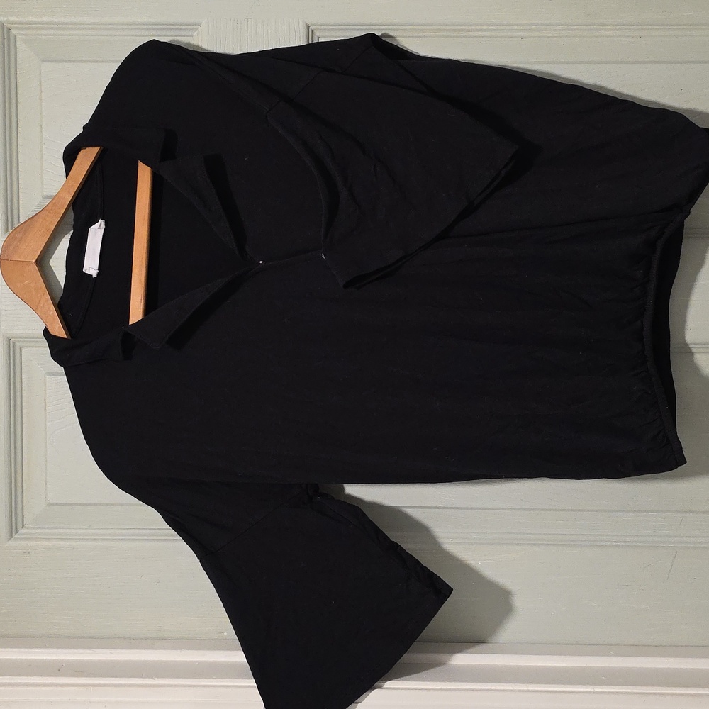Excuse Me I Have to Be Awesome Oversized plunge flare short sleeve top oversized